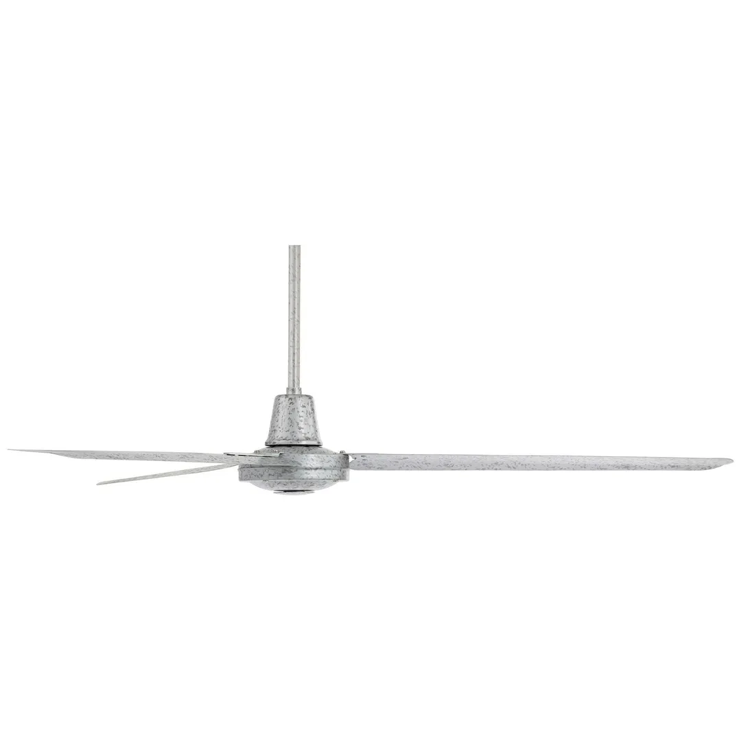 Casa Vieja 60" Casa Vieja Modern Industrial Outdoor Ceiling Fan with Remote Control Galvanized Damp Rated for Patio Porch, photo 5 of 6
