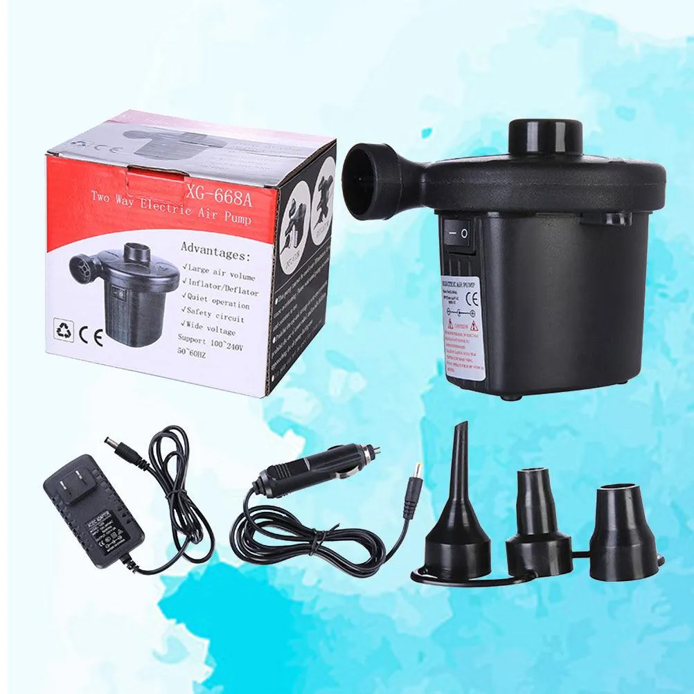 Pixnor Electric Air Pump Inflate Deflate Pumps Car Inflator Electric Pump Quick-Fill Air Pump for Air Mattresses Paddling Pools Beach Toys, photo 6 of 6