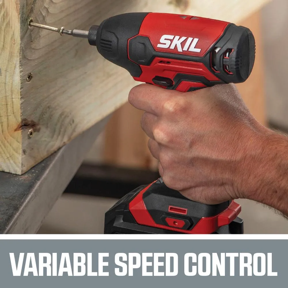 SKIL PWRCore 4-Tool 20V Cordless Combo Kit with (2) 2.0Ah Lithium-Ion Batteries and Charger, CB739601, photo 5 of 16