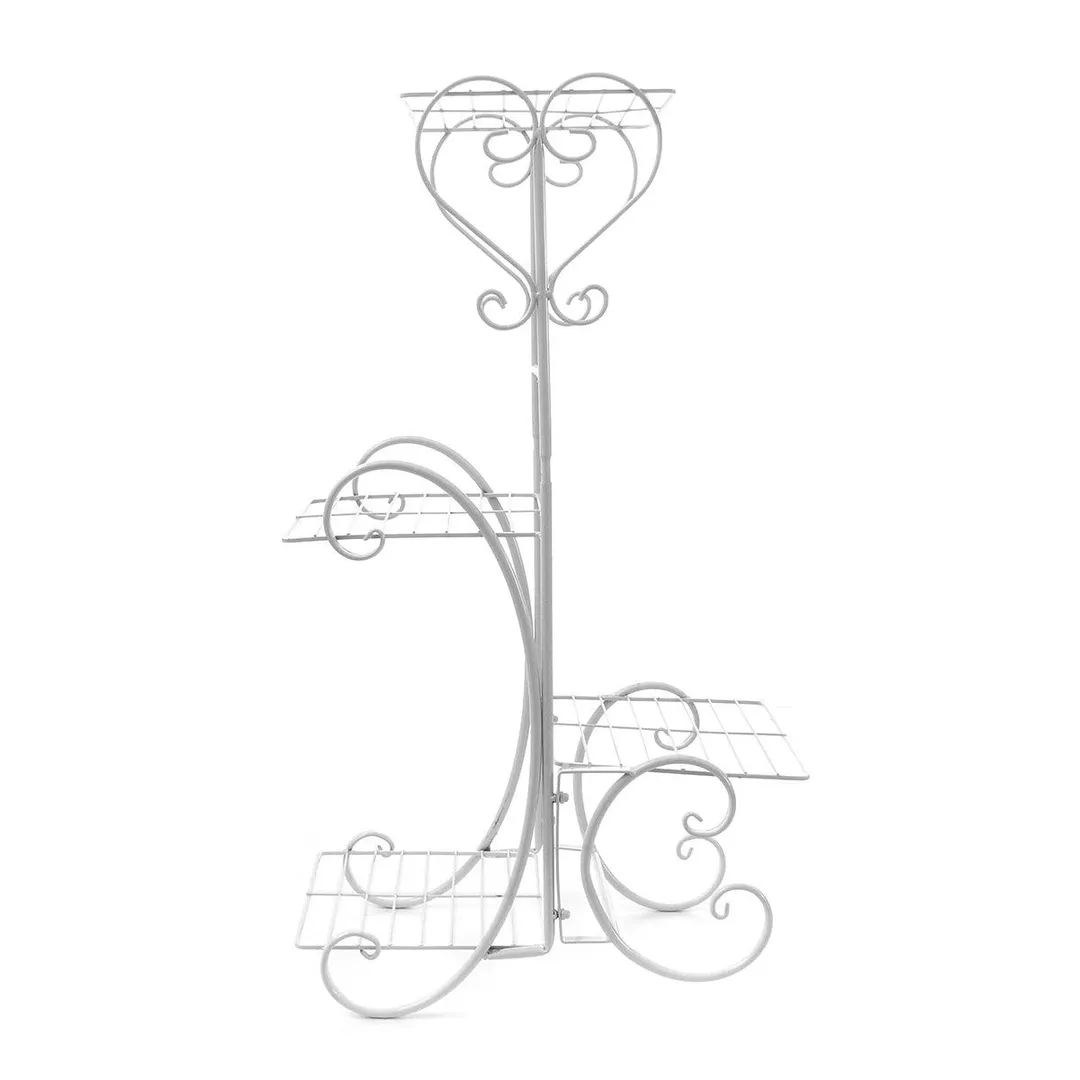 4 Tier/6 Tier Stainless Steel Flower Planter Plant Stand Garden Display Holder Shelf Rack for Home Room Ornaments Indoor Outdoor Patio, photo 7 of 9