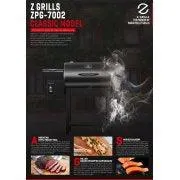 Z Grills 700 sq in Wood Pellet Barbecue Grill and Smoker w/ Wireless Meat Probe Thermometer,Family size Outdoor Cooking 8 in 1 Smart   BBQ Grill, photo 3 of 5