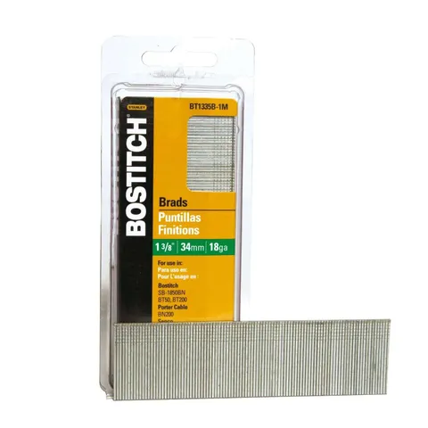 18 Ga. X 1-3/8 in. L Coated Steel Brad Nails 1000 pk