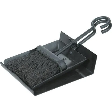 Uniflame Fireplace Shovel and Brush Set, Black