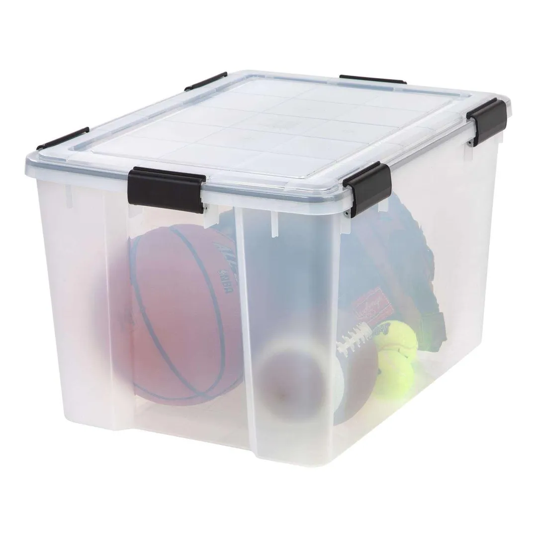 IRIS WEATHERTIGHT 11.75 in. H X 15.75 in. W X 19.7 in. D Stackable Storage Box, photo 3 of 5