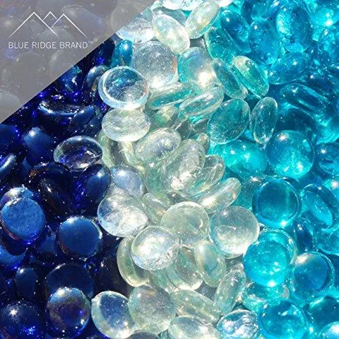 Fire Pit Glass - Aqua