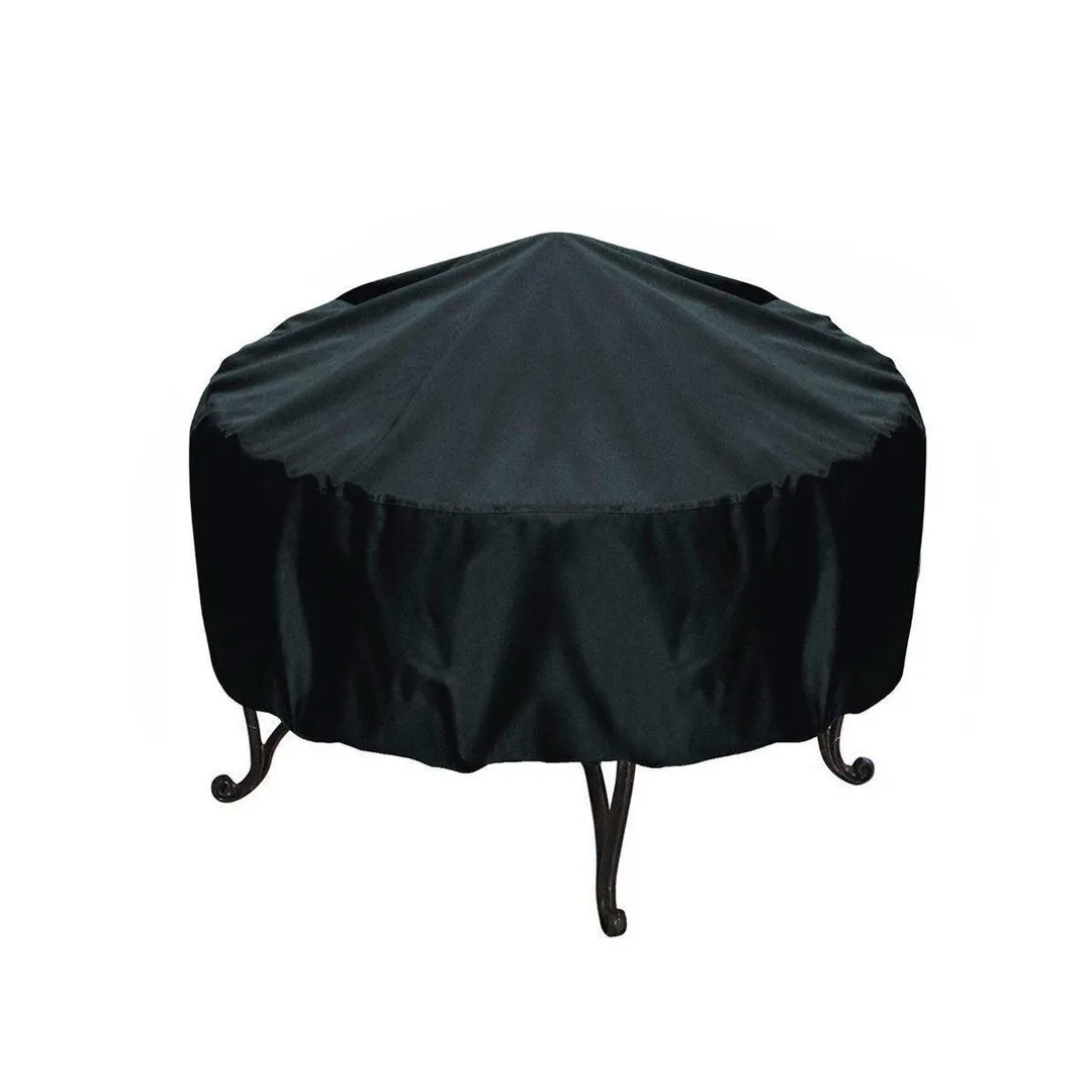 KUDOSALE 3 Size Fire Pit Cover Waterproof Heavy Duty Waterproof Round Patio Fire Bowl Cover Garden Patio Camping Outdoor Folding, photo 2 of 6