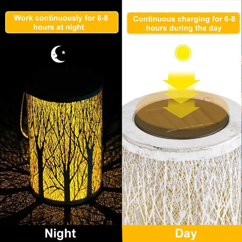 Stoneway Solar Lights ,Outdoor LED Lantern Lights ,Solar Powered Lantern Hanging Decorative Atmosphere Lamp for Pathway Garden Deck Christmas Holiday Party Waterproof Auto On/Off, photo 4 of 7