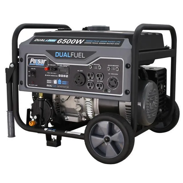 Pulsar G65BN Portable Gas/LPG Dual Fuel Generator - 5500 Rated Watts & 6500 Peak Watts - RV Ready - CARB Compliant, photo 3 of 7