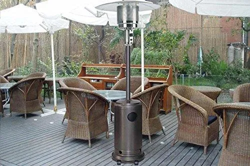 FDW Mocha-Garden-Outdoor-Patio-Heater-Propane-Standing-LP-Gas-Steel-w-accessories-87, photo 2 of 4