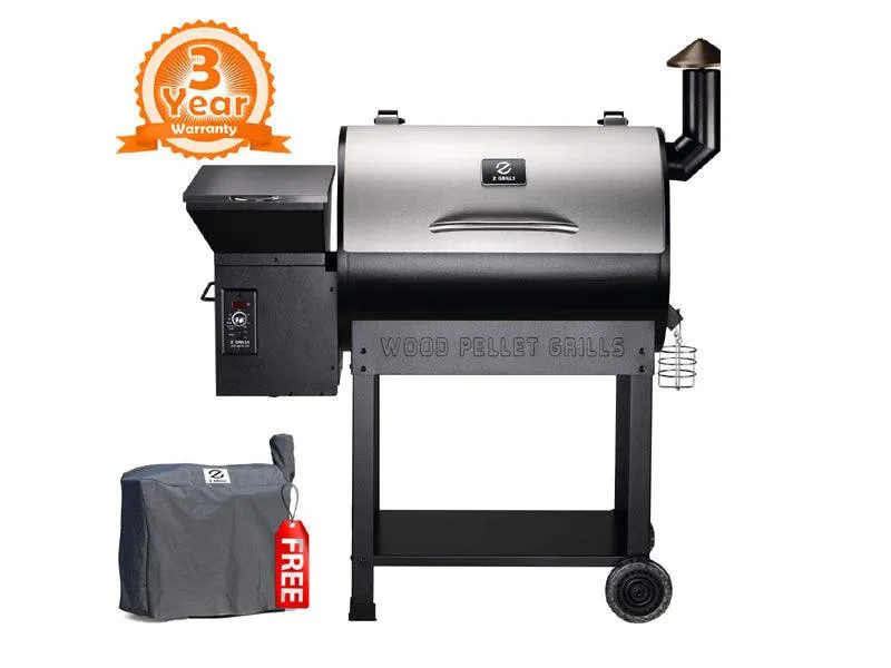 Portable Party Wood Pellet BBQ Grill & Smoker 450 Cooking Area 8-in-1 Grill, photo 3 of 8