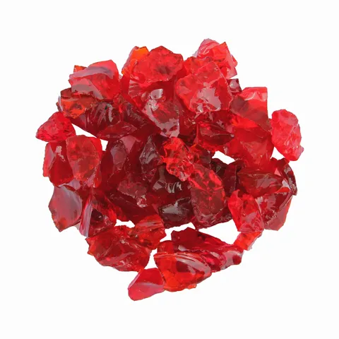Red Recycled Fire Glass, 10 lbs
