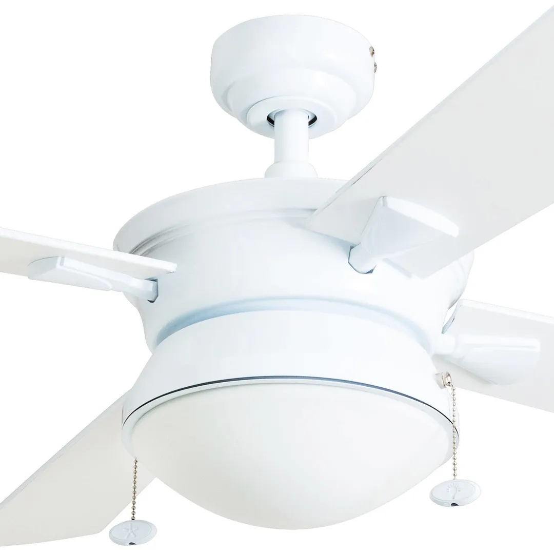 Prominence Home 52" Auletta Indoor/Outdoor White Ceiling Fan, photo 2 of 6