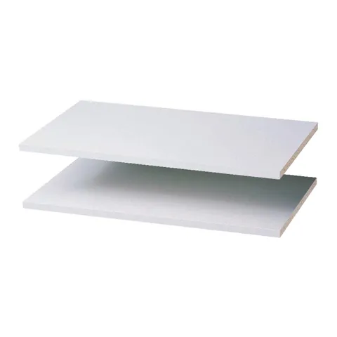 Easy Track 5/8 in high · 24 in wide · 14 in long Wood Closet Shelf 2 pk