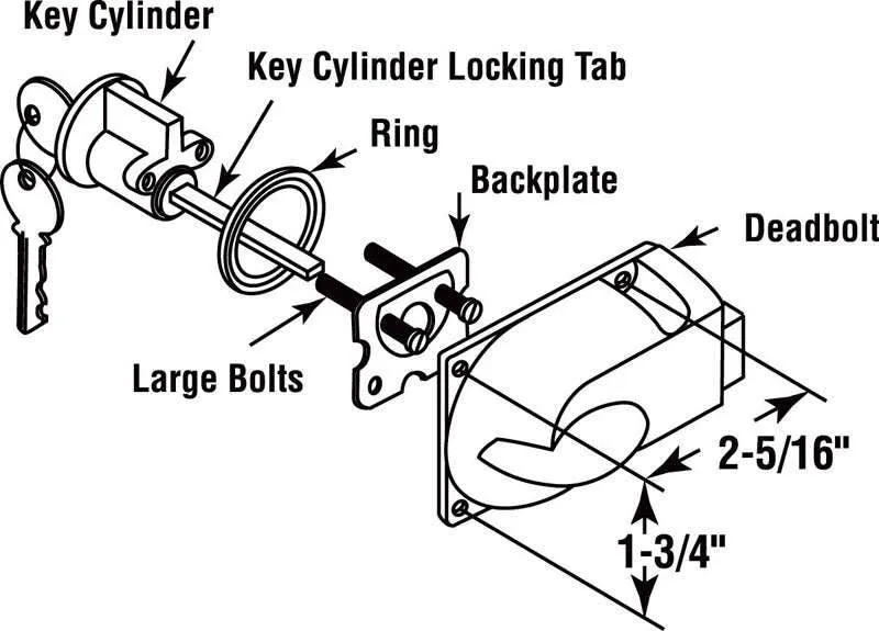 Prime-Line Diecast Deadbolt Lock, photo 2 of 2