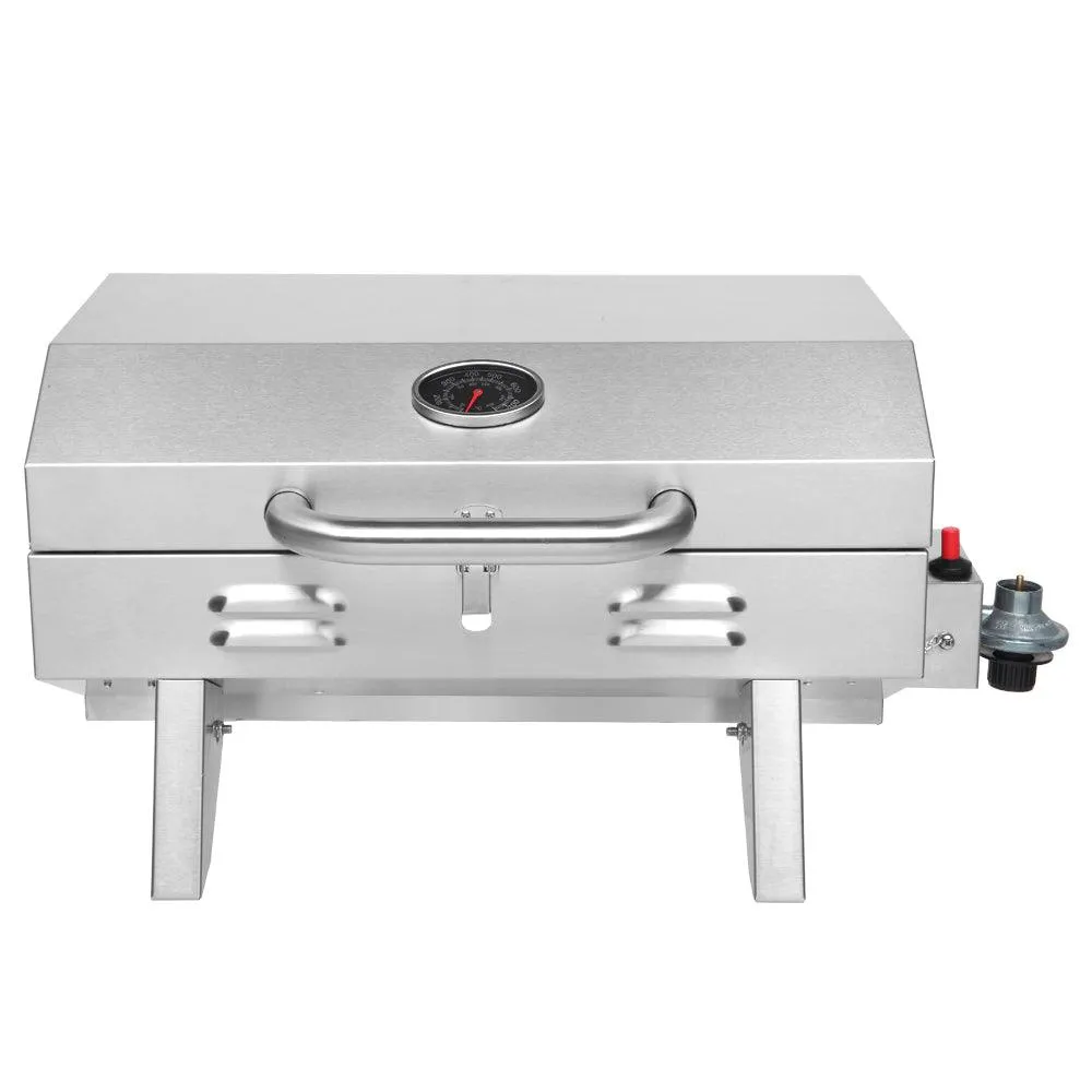 Zimtown Outdoor Tabletop Stainless Steel Propane Gas Grill Portable Single Burner, photo 2 of 8