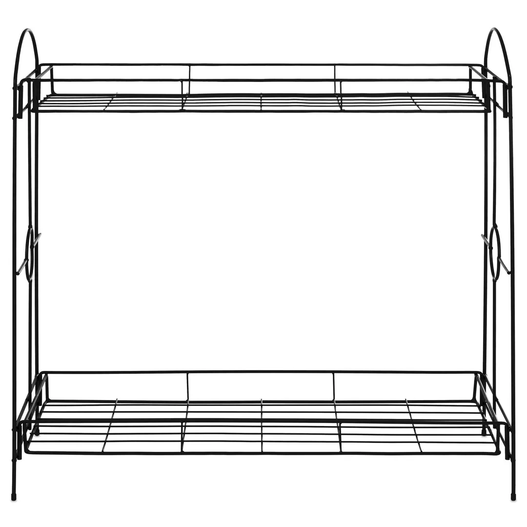 Best Choice Products 32in 2-Tier Indoor Outdoor Multipurpose Metal Plant Stand Rack, Decorative Flower Pot Display Shelf, photo 3 of 6