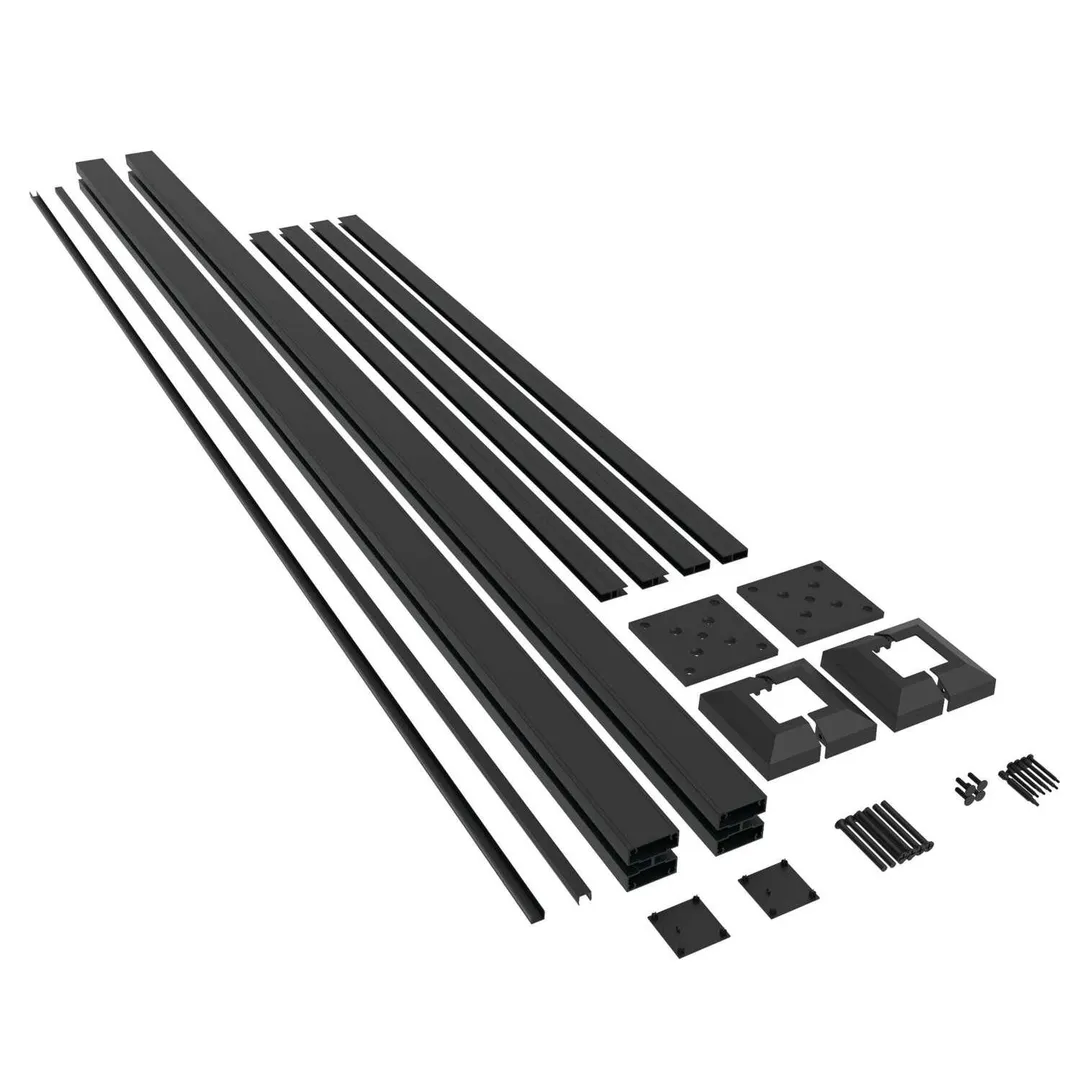 Barrette Outdoor Living Matte Black Aluminum 5 in. W X 78.5 in. L Screen Frame Kit 1 pk, photo 3 of 3