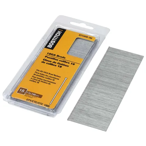 18 Ga. X 1-3/4 in. L Coated Steel Brad Nails 1000 pk