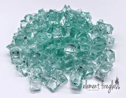 Element Aquamarine 1/2" Large Fire Pit Glass