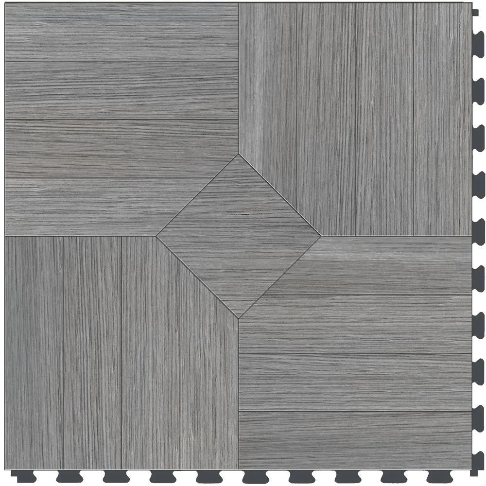 Perfection Floor Tile Bordeaux Wood Collection Bordeaux Driftwood/Satin 20-in x 20-in Water Resistant Interlocking Luxury Flooring (16.7-sq ft), photo 2 of 16