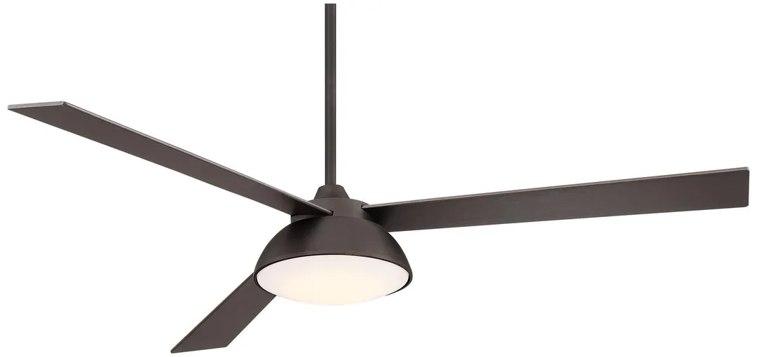 Casa Vieja 60" Casa Vieja Modern Outdoor Ceiling Fan with Light LED Dimmable Remote Rubbed Bronze Reversible Blades Damp Rated Patio Porch, photo 4 of 5