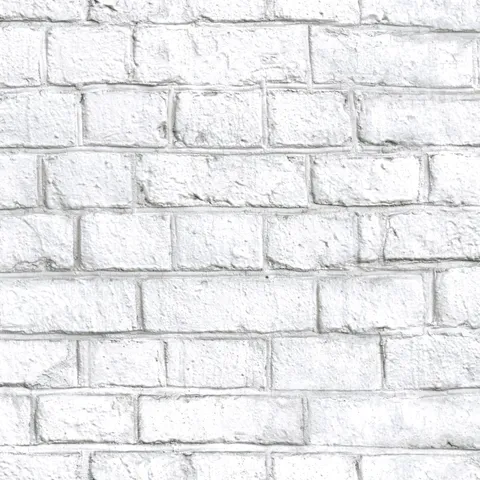 White Brick Peel and Stick Wallpaper