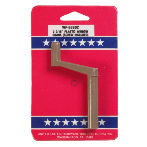 US Hardware Brown Plastic Awning Window Crank For Universal