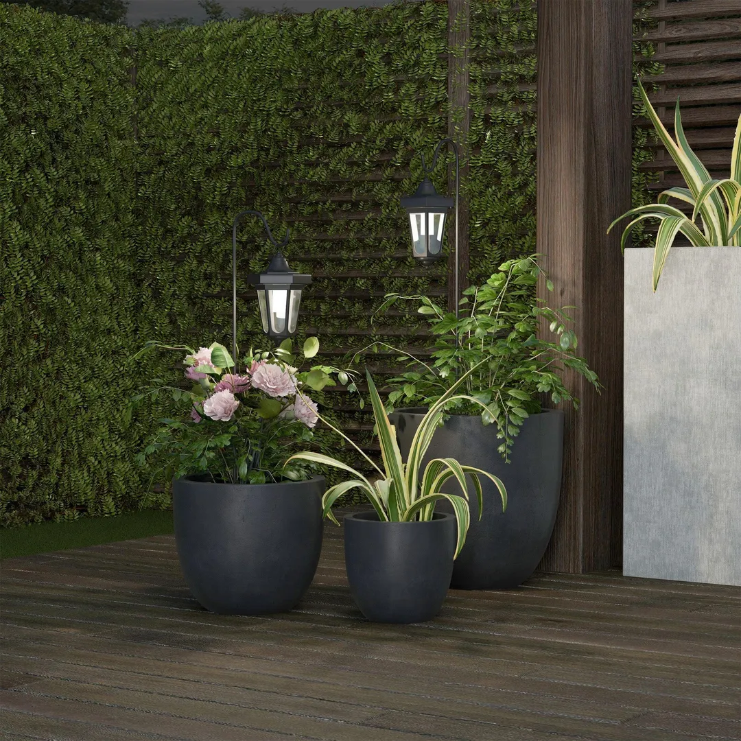 Pure Garden 32" Solar Powered Hanging Coach Lanterns LED Lights by Pure Garden, Set of 2, photo 6 of 8