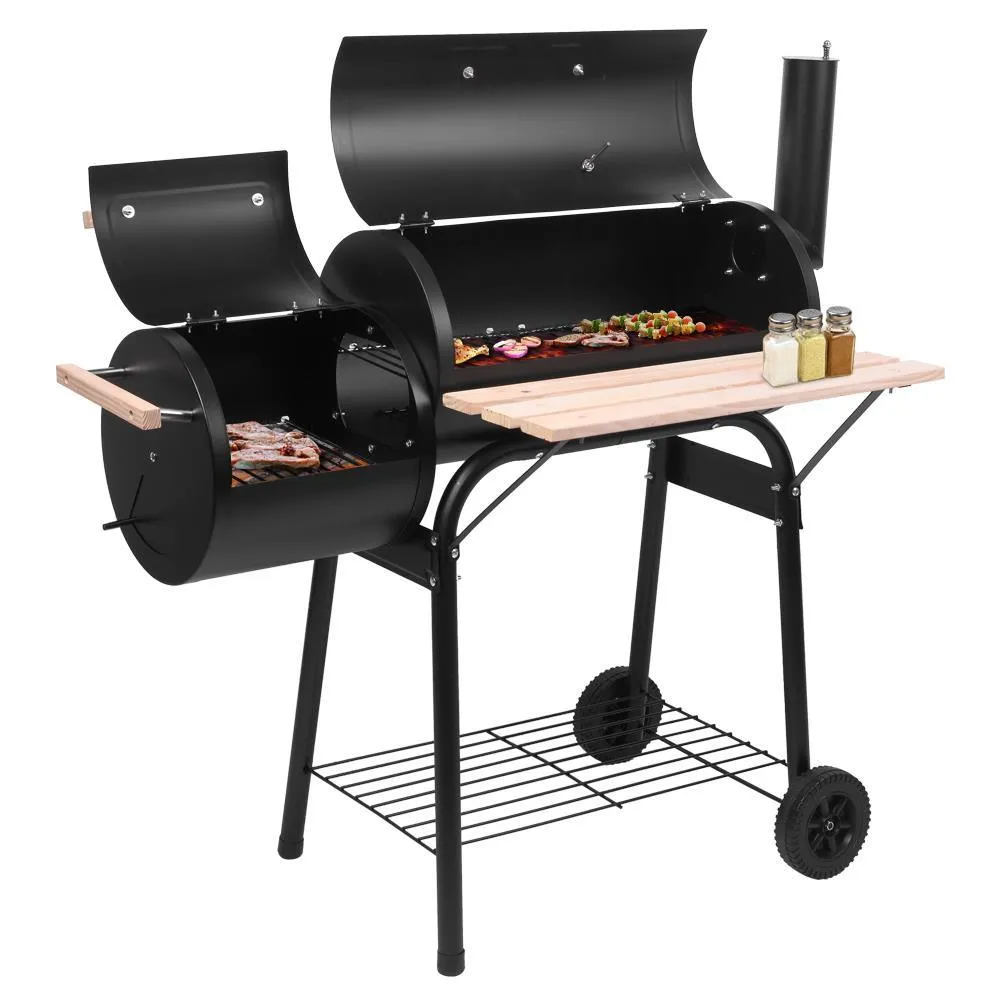 Charcoal BBQ Grill Outdoor Meat Cooker Smoker Patio Backyard Black, photo 3 of 7