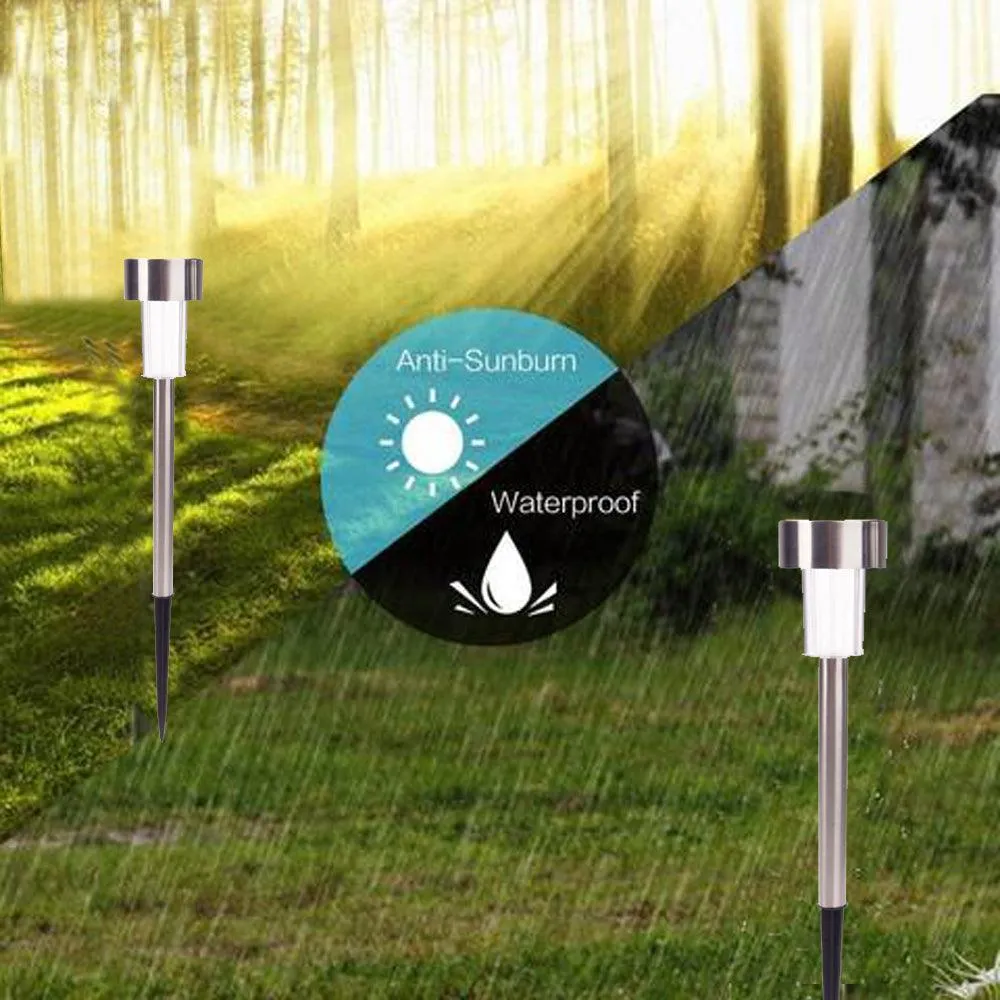 Zimtown 24pcs 5W Garden High Brightness Solar Power LED Lawn Lamps with Lampshades Stailess Steel, photo 15 of 15