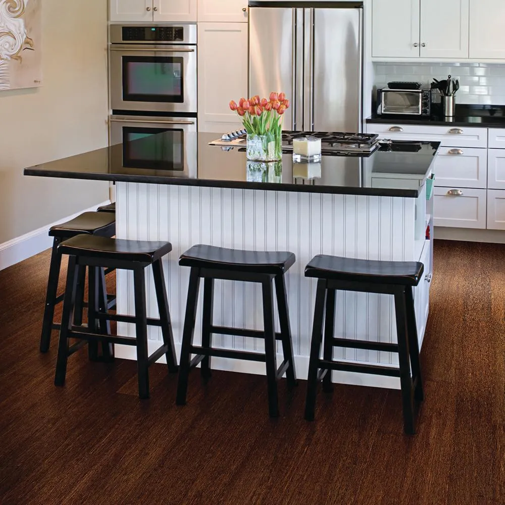 Home Legend Strand Woven Sapelli 3/8 in. Thick x 4-3/4 in. Wide x 36 in. Length Click Lock Bamboo Flooring (19 sq. ft. / case), photo 2 of 7