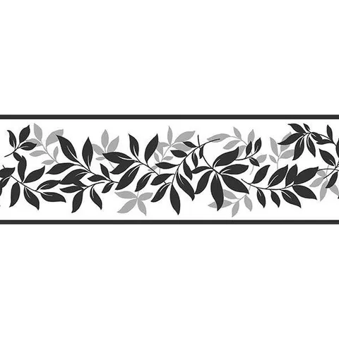 Fine Decor Multicolor Leaf Trail Peel & Stick Border