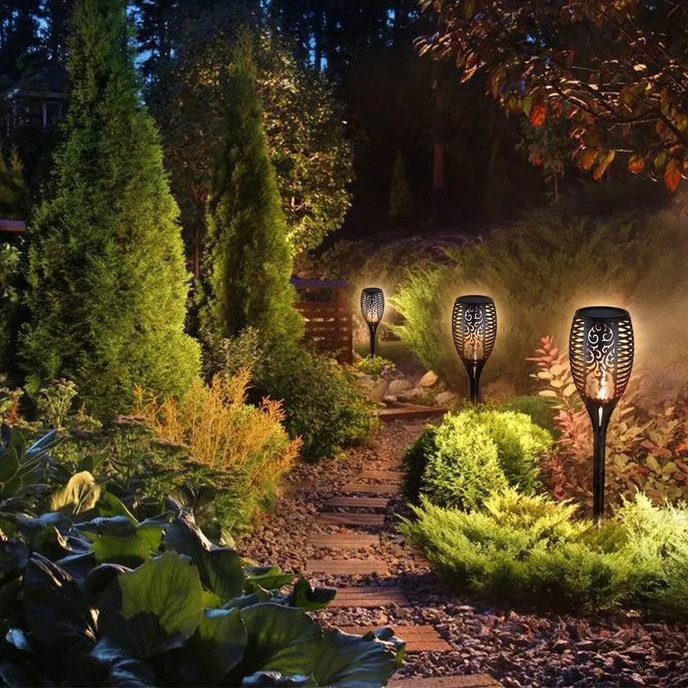 Anself Solar Power Torch Light Outdoor Landscape Garden Street Lights Waterproof Decorative Lamp, photo 6 of 7