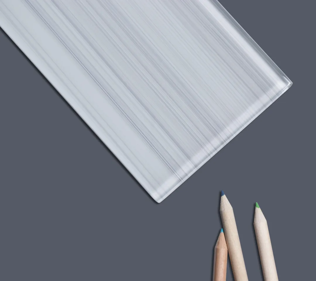 WS Tiles - Hand Painted White 4 in. x 12 in. Individual Glass Subway Wall Tile (5 sq. ft / Case), photo 4 of 4
