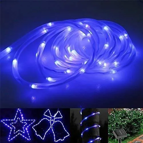 Outerdo 50 LED Waterproof Solar Rope Tube Lights,22Ft （7m）Led String Strip Decorative Christmas Wedding Party Garden Outdoor Light Lamp  For  Wedding, Patio, Garden, Christmas Decor,7 Colo, photo 17 of 18