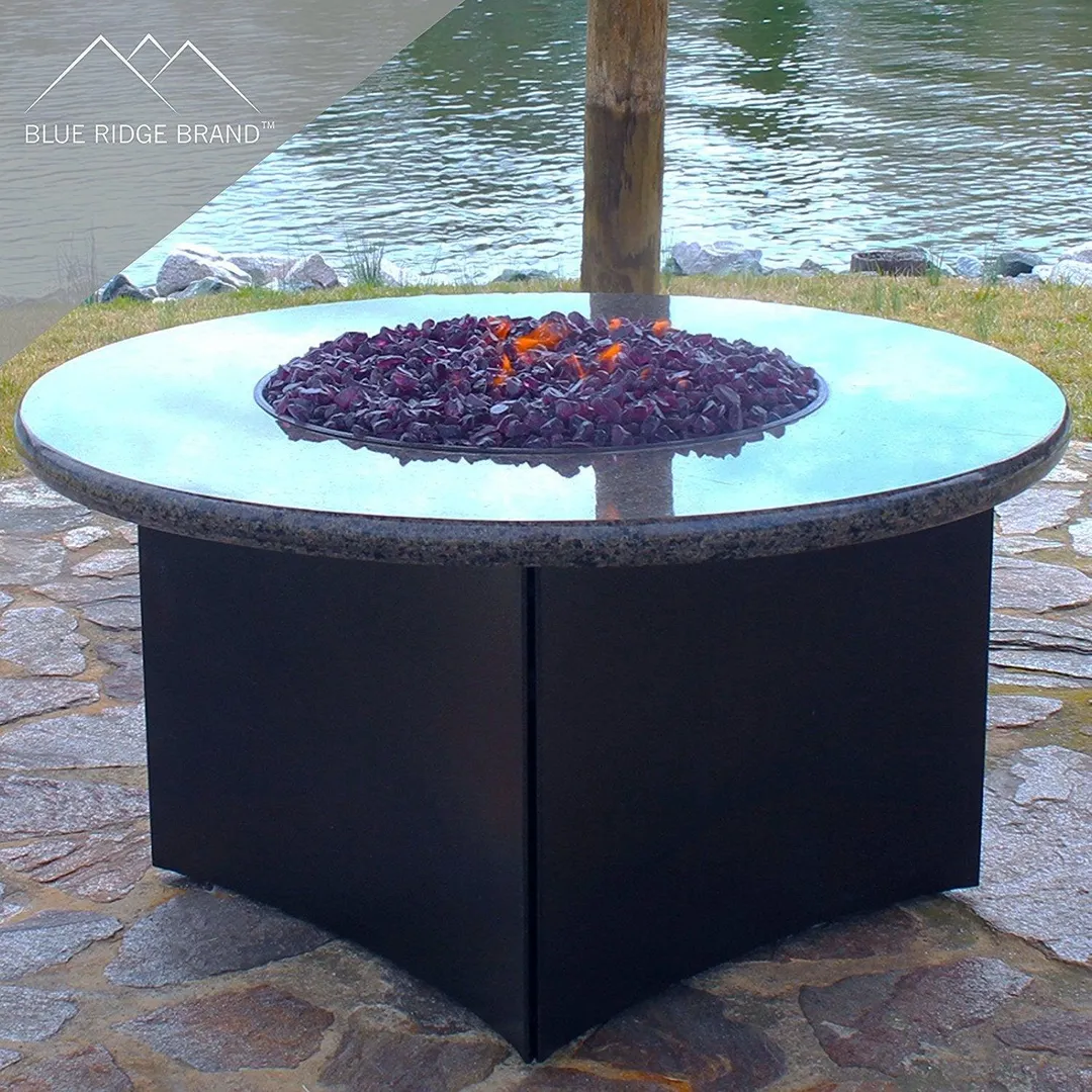 Blue Ridge Brand™ Purple Fire Glass - 10-Pound Professional Grade Fire Pit Glass - 1/2" Glass Rocks for Fire Pit and Landscaping, photo 5 of 6
