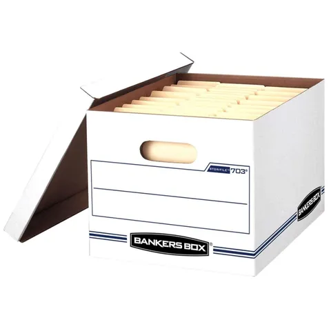 Bankers Box 10 in high · 12 in wide · 15 in deep Stackable Storage Box