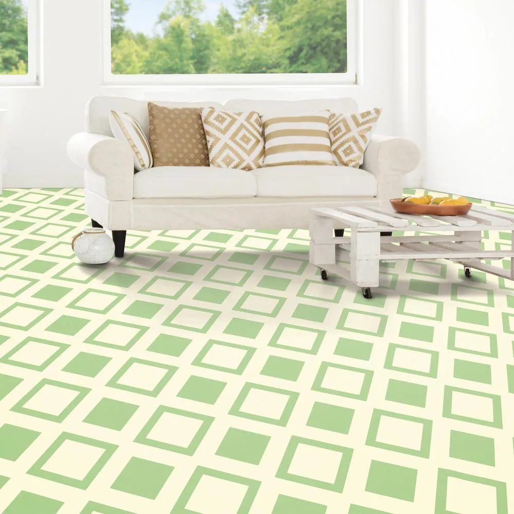 IVC Times Square Green Residential Vinyl Sheet, Sold by 13.2 ft. Wide x Custom Length, photo 2 of 8