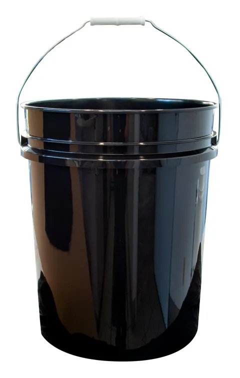 5 Gallon Black Bucket, 10-Pack