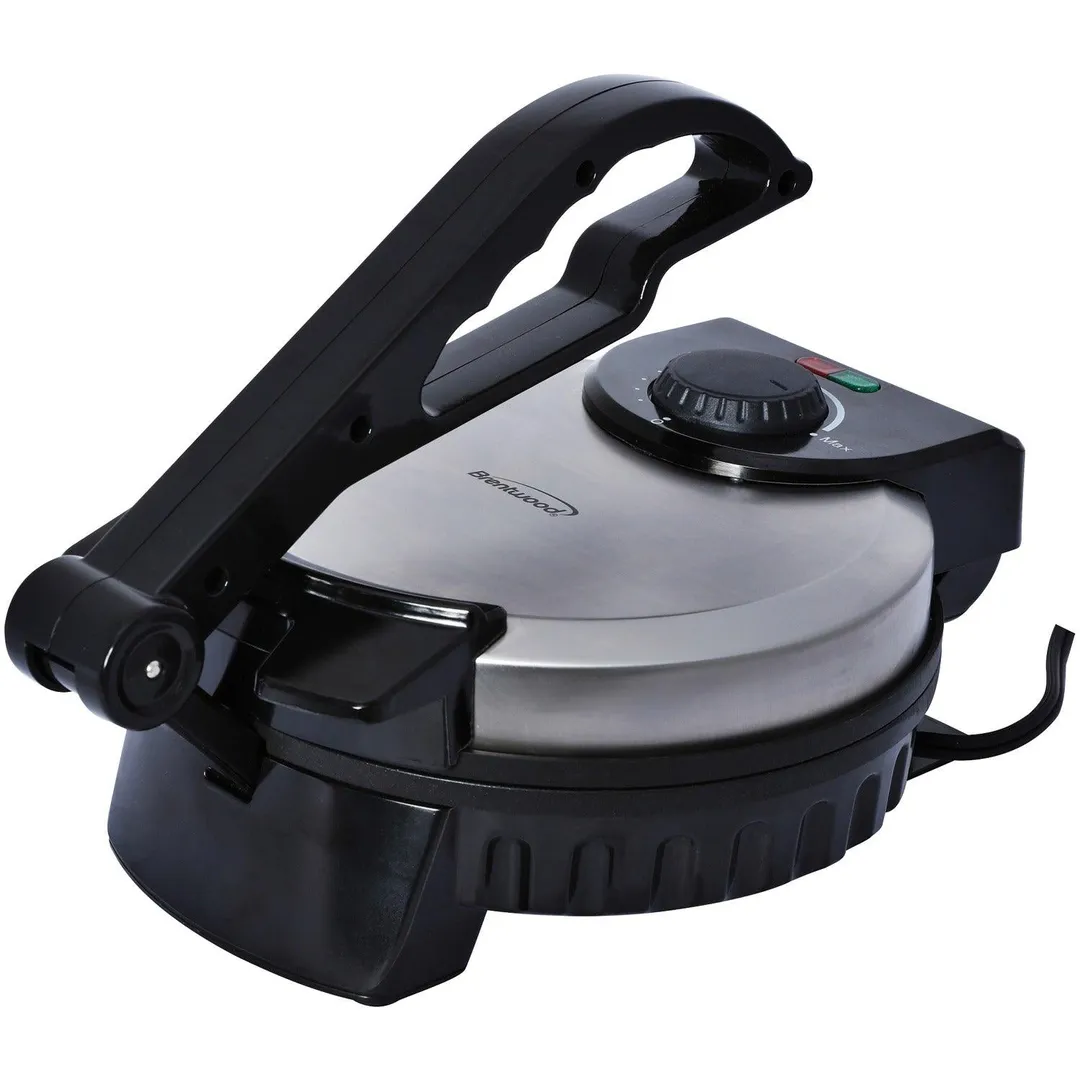 Brentwood Stainless Steel Non-Stick 8 inch Electric Tortilla Maker Contact Grill, photo 2 of 7