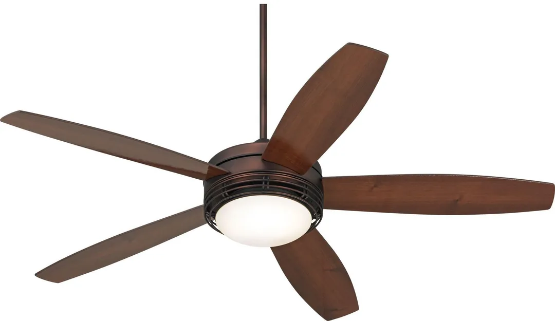 Casa Vieja 60" Casa Vieja Modern Outdoor Ceiling Fan with Light LED Remote Oil Brushed Bronze Reversible Blades Damp Rated for Patio Porch, photo 5 of 6