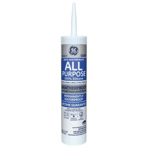 GE Silicone 1 All Purpose 100% Silicone Caulk, 10.1 oz.
