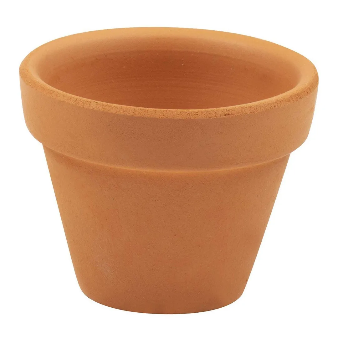 16-Pack Terra Cotta Pots with Saucer, Mini Small Terracotta Flower Clay Pots Planters with Saucer Ceramic Pottery Nursery Indoor Outdoor Gardening for Cacti & Succulent Plants, Brown 2.2 x 1.9 inches, photo 7 of 8