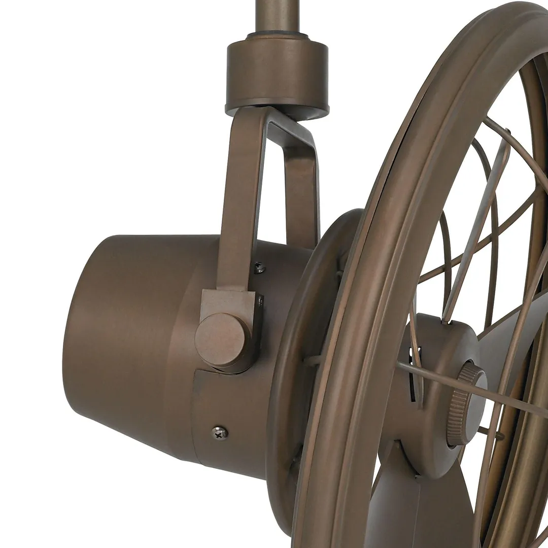 Casa Vieja 18" Casa Vieja Mission Outdoor Ceiling Fan with Wall Control Mounted Adjustable Oil Rubbed Bronze Cage Damp Rated for Patio Porch, photo 3 of 7
