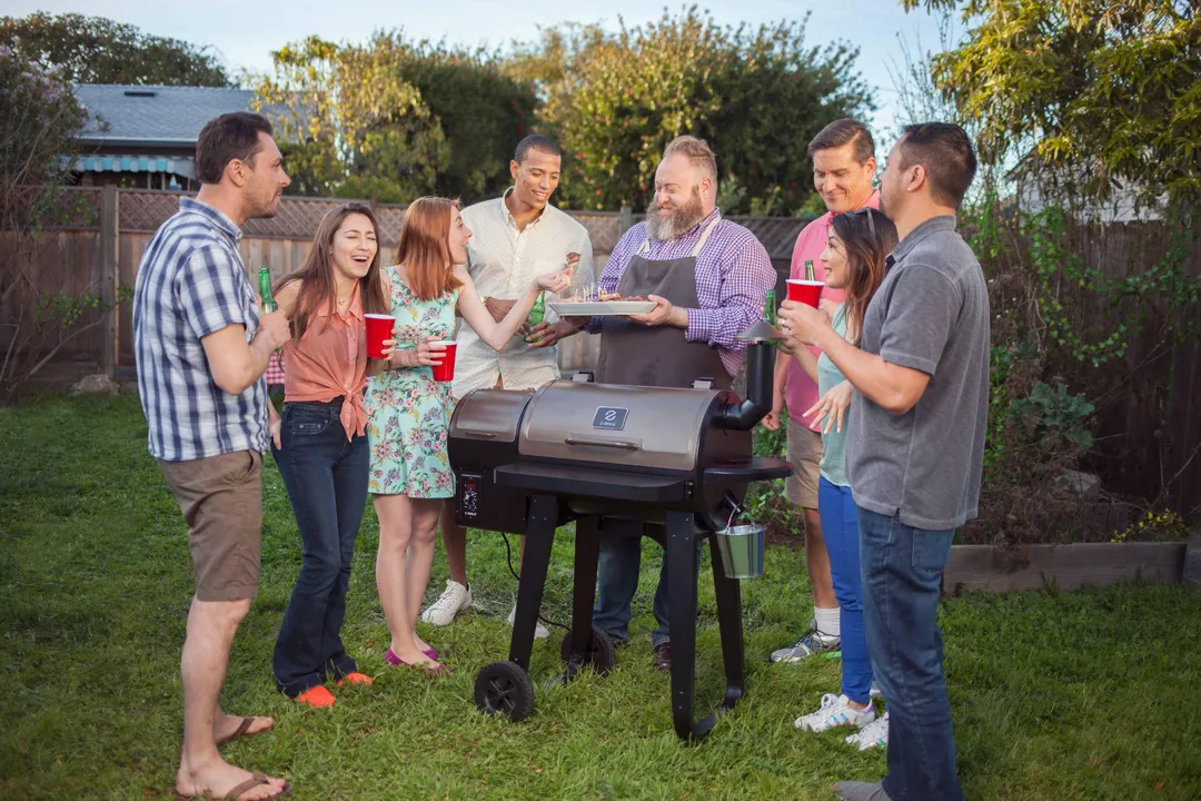 Z Grills ZPG-450A 2020 Upgrade Model Wood Pellet Grill & Smoker, 6 in 1 BBQ Grill Auto Temperature Control, 450 sq Inch Deal, Bronze & Black Cover Included, photo 6 of 10