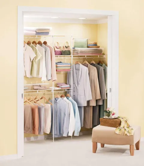 Rubbermaid 49.1 in high · 13.8 in wide · 2.8 in long Steel Wardrobe Organizer 1 pk