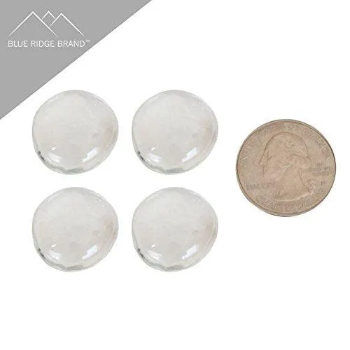 Blue Ridge Brand Fire Pit Glass - Crystal Clear Reflective Fire Glass Beads 3/4" - Reflective Fire Pit Glass Rocks - Blue Ridge Brand™ Reflective Glass Beads for Fireplace and Landscaping 3, 5, 10, 20, 50 Pounds, photo 3 of 6
