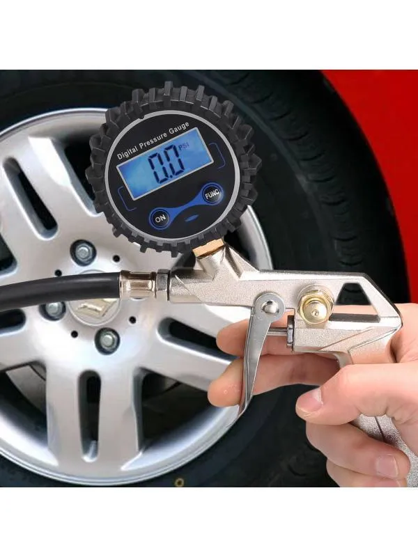 Generic Air Tire Inflator with High Accurate Digital Pressure Gauge For Car Truck Motorcycle Bike HFON, photo 6 of 6