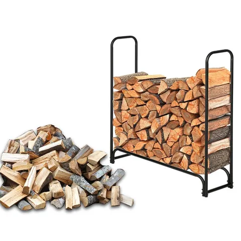 Firewood Rack Weatherproof Firewood Log Holder Heavy Duty Anti-rust Wood Storage Rack for Indoor Outdoor