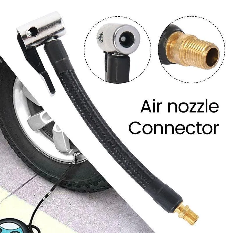 Willstar Locking Air Chuck with Air Hose and Standard Tire Valve Fine Thread, Air Inflator Hose Adapter for Twist on Convert To Lock on Connection, photo 3 of 10